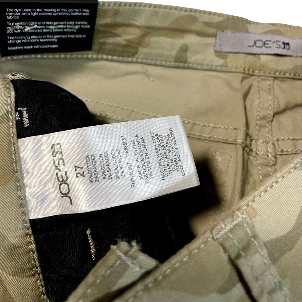 NWT Joe’s Jeans Skinny Ankle Camo Cargo Pants Size 27 - Picture 4 of 5